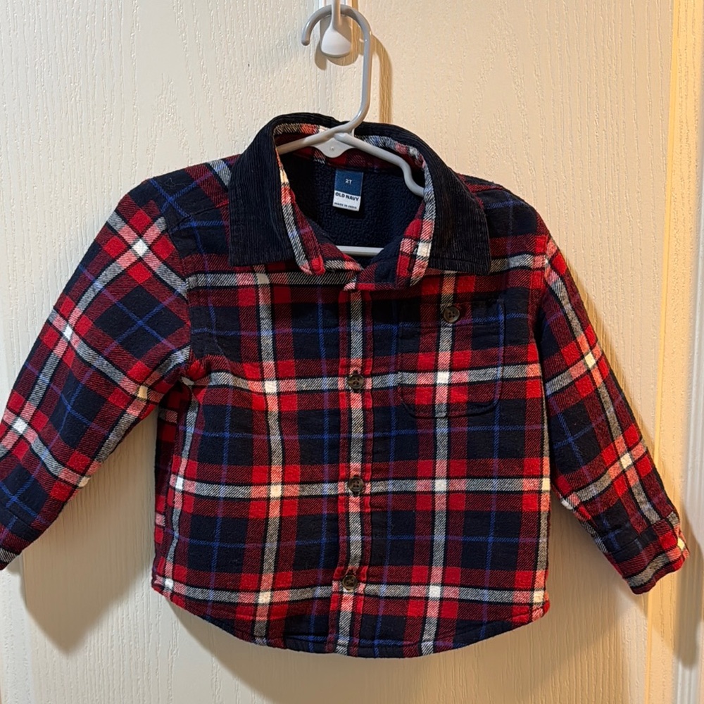 Plaid Button-Up Shirt for Kids